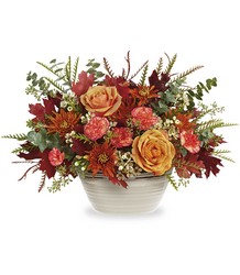 Rustic Harvest Centerpiece from Victor Mathis Florist in Louisville, KY